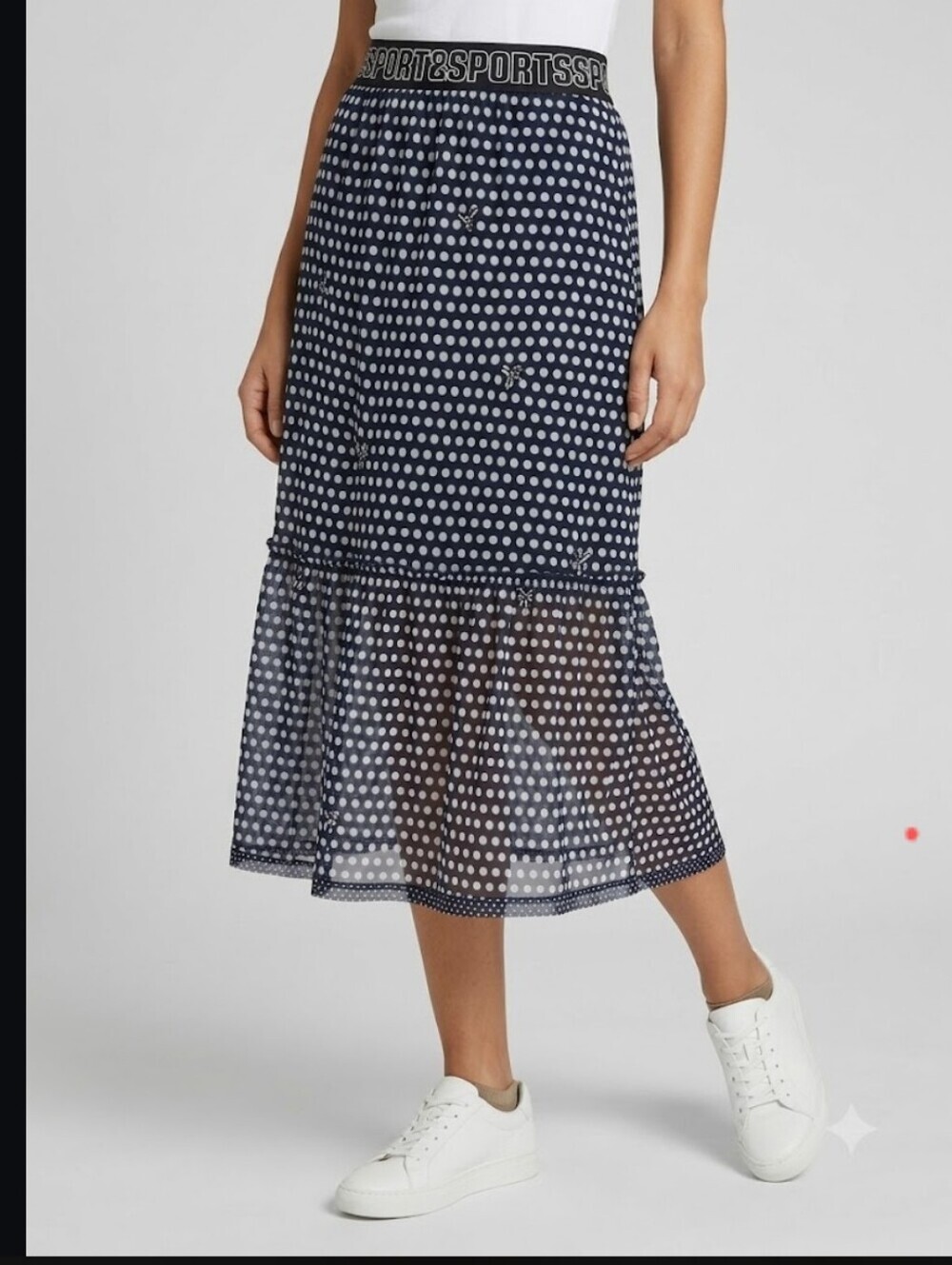 Marc Cain Sports Polka Dot & Bee Midi Skirt, VGUC, Size M